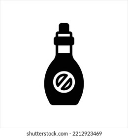 Vektorschwarzes Symbol für Einschränkung