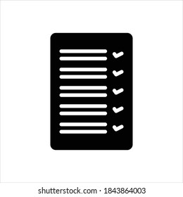 Icono negro vector para el resultado