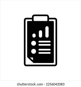 Icono negro vector para los resultados