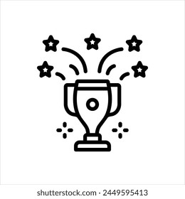 Vector black icon for reward