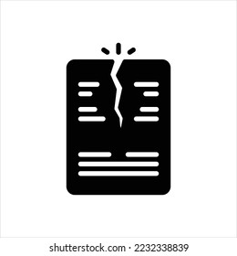 Vector black icon for rip