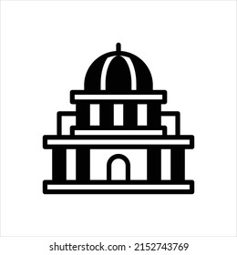 Vector black icon for rome
