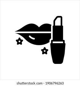 Vector black icon for rouge