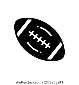 Vector black icon for rugby