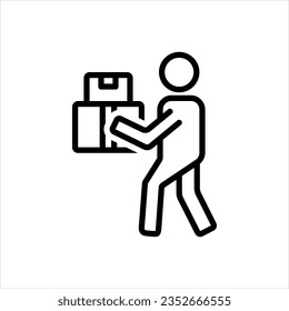 Vektorschwarzes Symbol für Verkaufsaufträge
