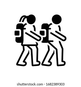 Icono negro vector para los escolares