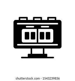 Vector black icon for score 