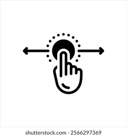 Vector black icon for scroll