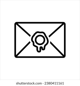 Icono negro vector para sellar