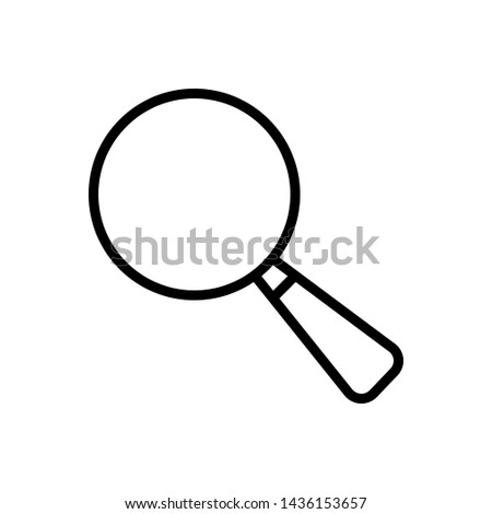 Vector black icon for search