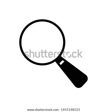 Vector black icon for search