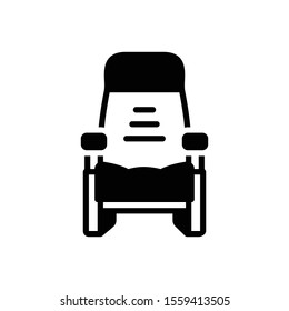 Vector black icon for seat
