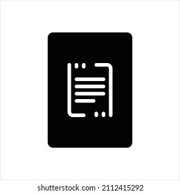Vector black icon for sentence