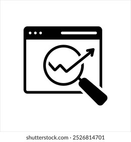 Vector negro icono para SEO