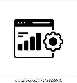 Vector black icon for set up