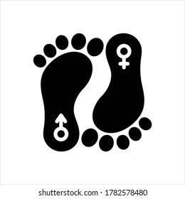 Vector black icon for sex
