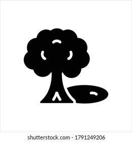 Vektorschwarzes Symbol für Schatten