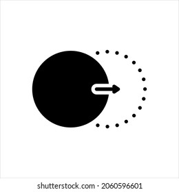 Vector black icon for shadow