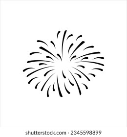 Icono negro vector para el brillo
