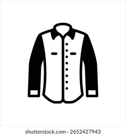 Vector black icon for shirt