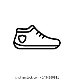 Vector black icon for shoe
