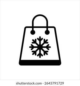 Vector black icon for shopping