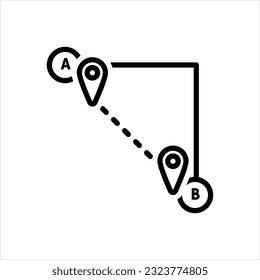 Icono negro vector para acceso directo