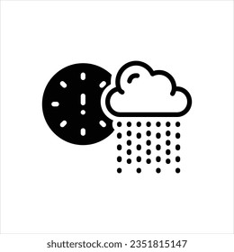 Icono negro del vector en breve