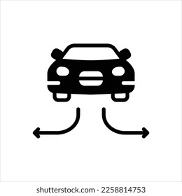 Vector black icon for side