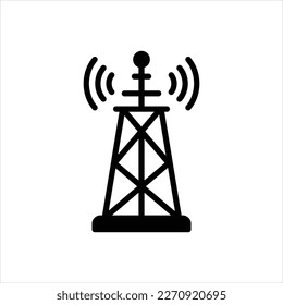 Vektorschwarzes Symbol für Signal