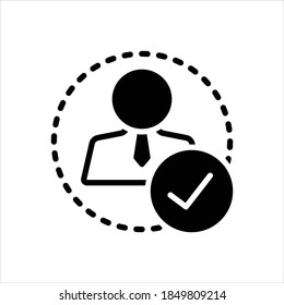 Vektorschwarzes Symbol für einfach