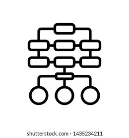 Vector black icon for sitemap