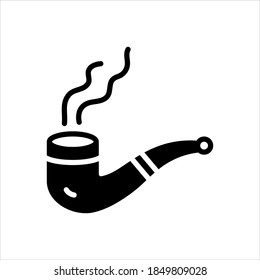 Vector black icon for smoke