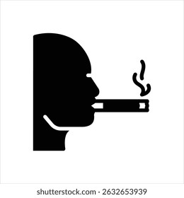 Icono negro del Vector para fumar
