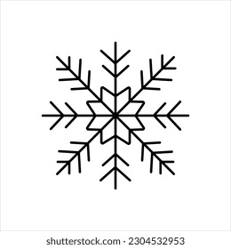 Vector black icon for snow