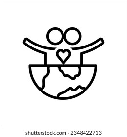 Vector black icon for social