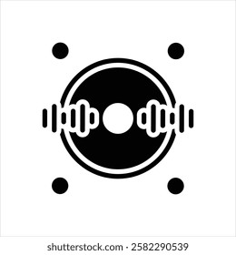 Vector black icon for sound