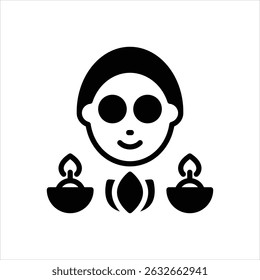 Vector black icon for spa