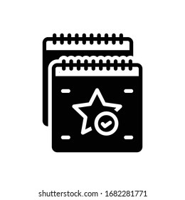 Vector black icon for special