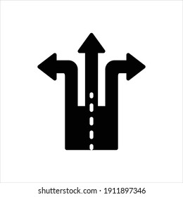 Vector black icon for split