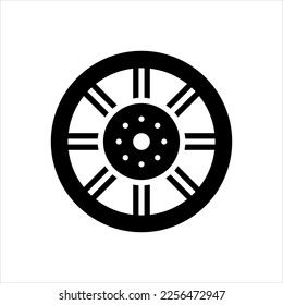 Vector black icon for spoke