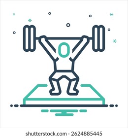 Vector black icon for sports