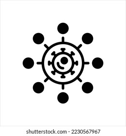 Vector black icon for spread