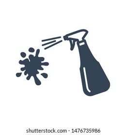 Vector black icon stain remover, cleaner