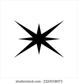 Vektorschwarzes Symbol für Sterne
