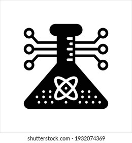 Icono negro del vector para el tallo