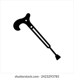Vector black icon for stick
