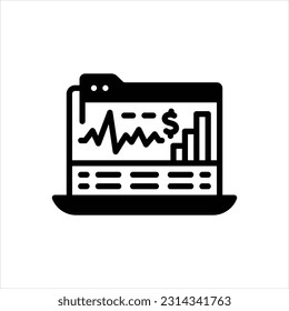 Icono negro vector para stock