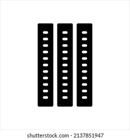Vector black icon for strips
