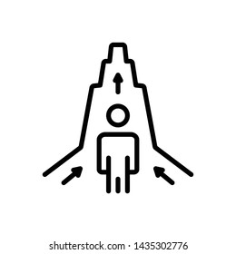 Vector black icon for success 